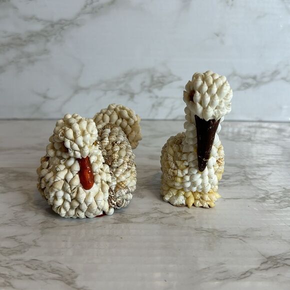 Vtg bird of shells sea shell folk art decor - Picture 2 of 8